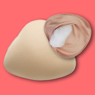 Unweighted Flat-Back Foam Breast Form