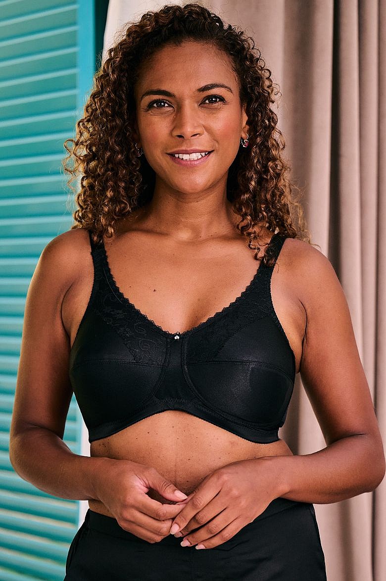 Jessica Mastectomy & Post-Surgery Bra Black, Trulife