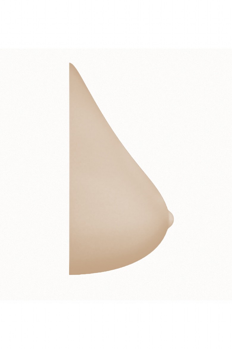 Realistic Silicone Breast Forms - Tan, Triangle Prosthesis