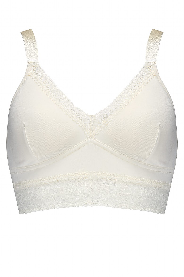 Delilah Soft Mastectomy & Post Surgery Bralette Ivory by AnaOno